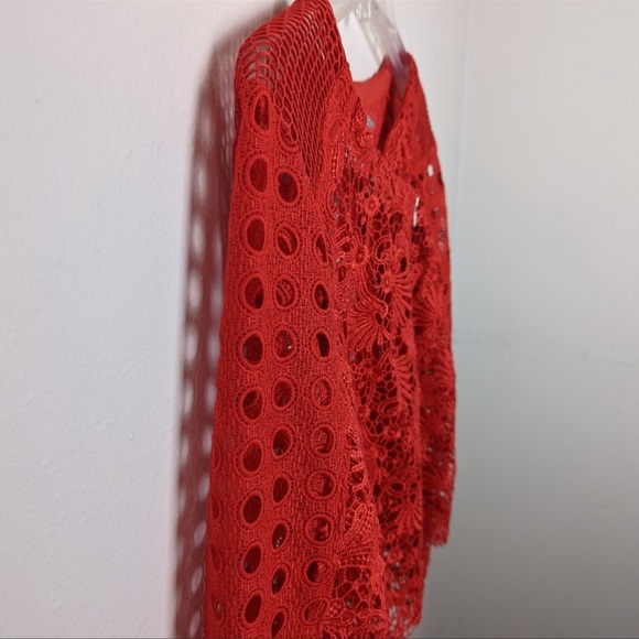 ASOS CURVE Mixed Lace Panel Jacket - Picture 10 of 14